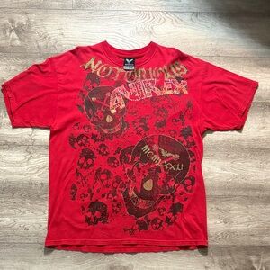 Avirex Red Skull Graphic Tee